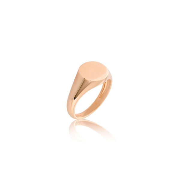 Ροζ χρυσό δαχτυλίδι chevalier οβάλ